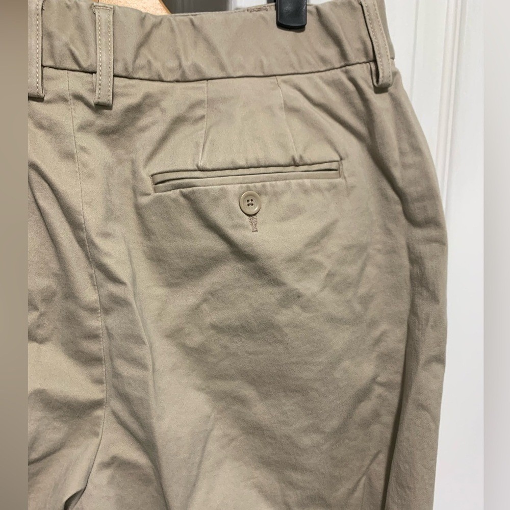 Khaki‎ Straight Leg Chino Pants Womens 14 casual slacks Business Casual Straight - Picture 4 of 13